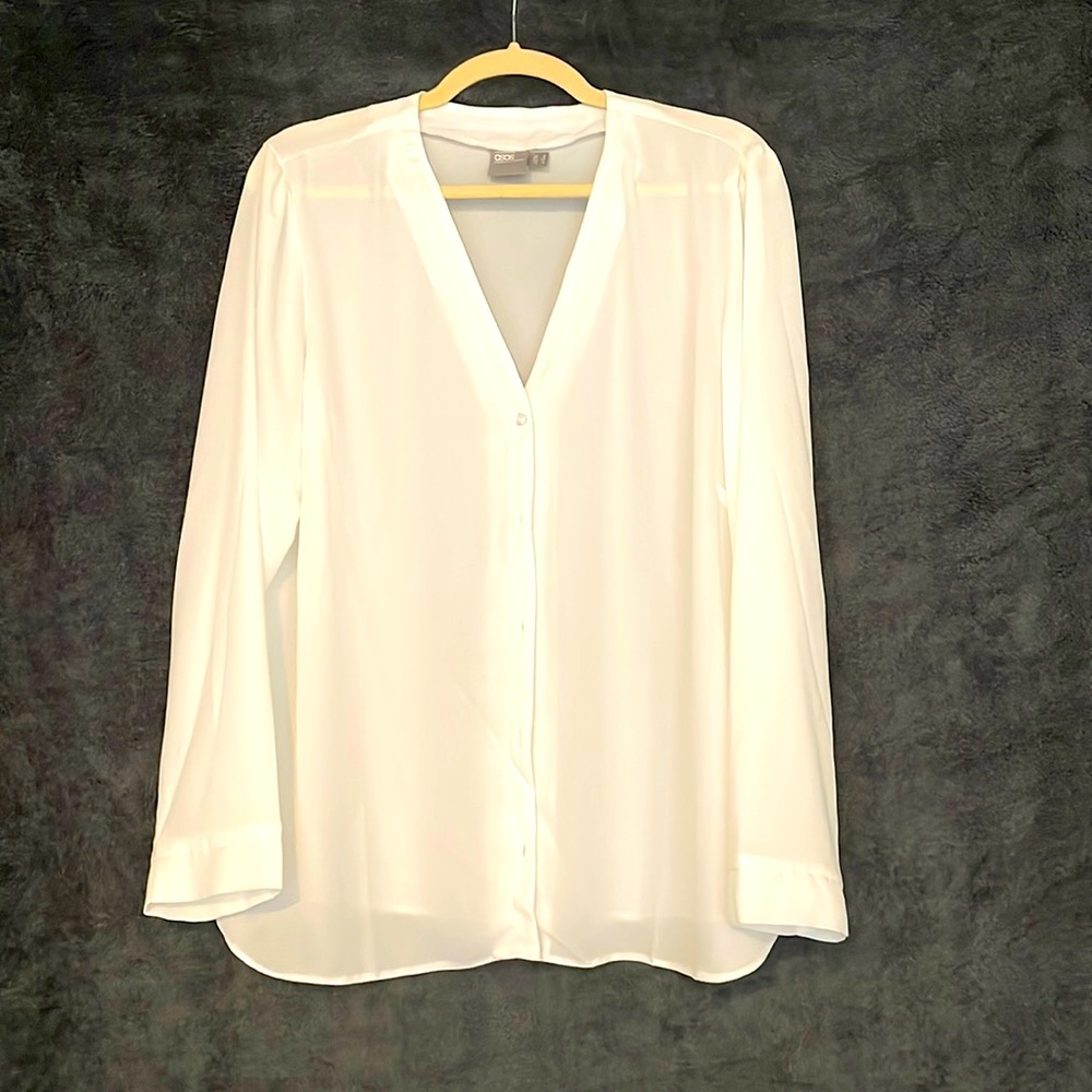 ASOS Sheer Chiffon Blouse; sz 14